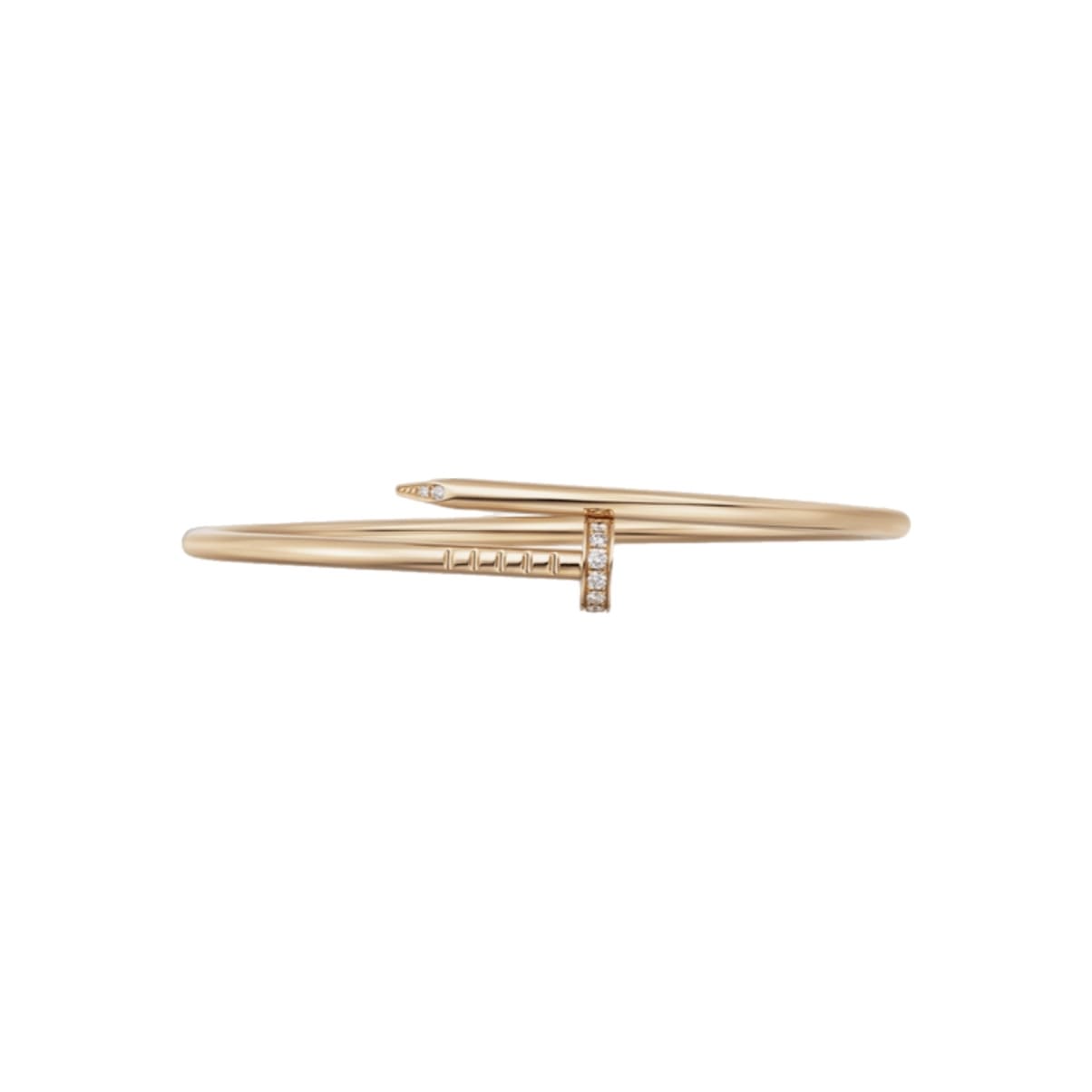 PULSERA CLAVO GOLD DELGADA CON ZIRCONIA