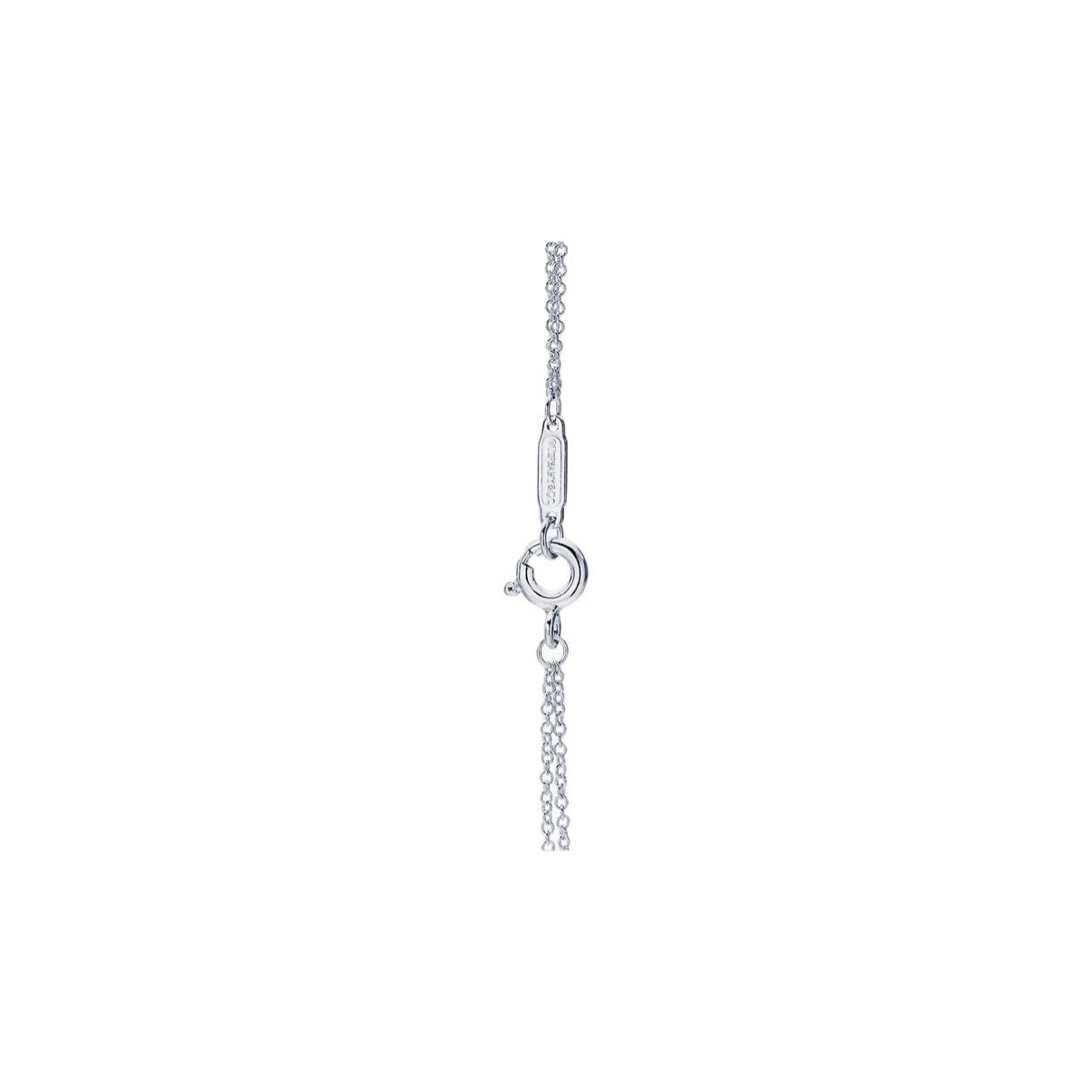 PULSERA DOBLE CADENA Y PLACA ESTILO CORAZÓN T SILVER