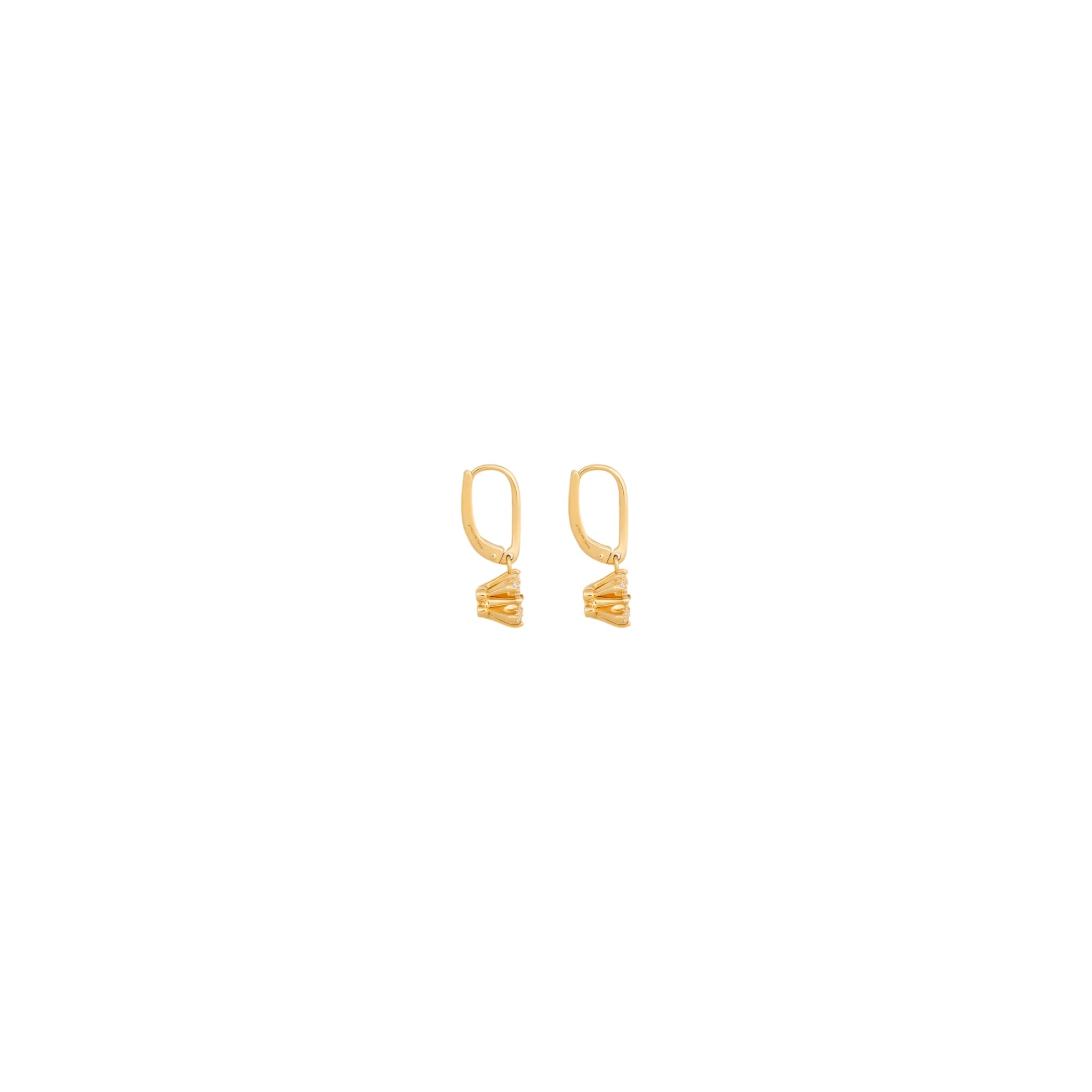 ARRACADAS C GOLD ZIRCONIAS