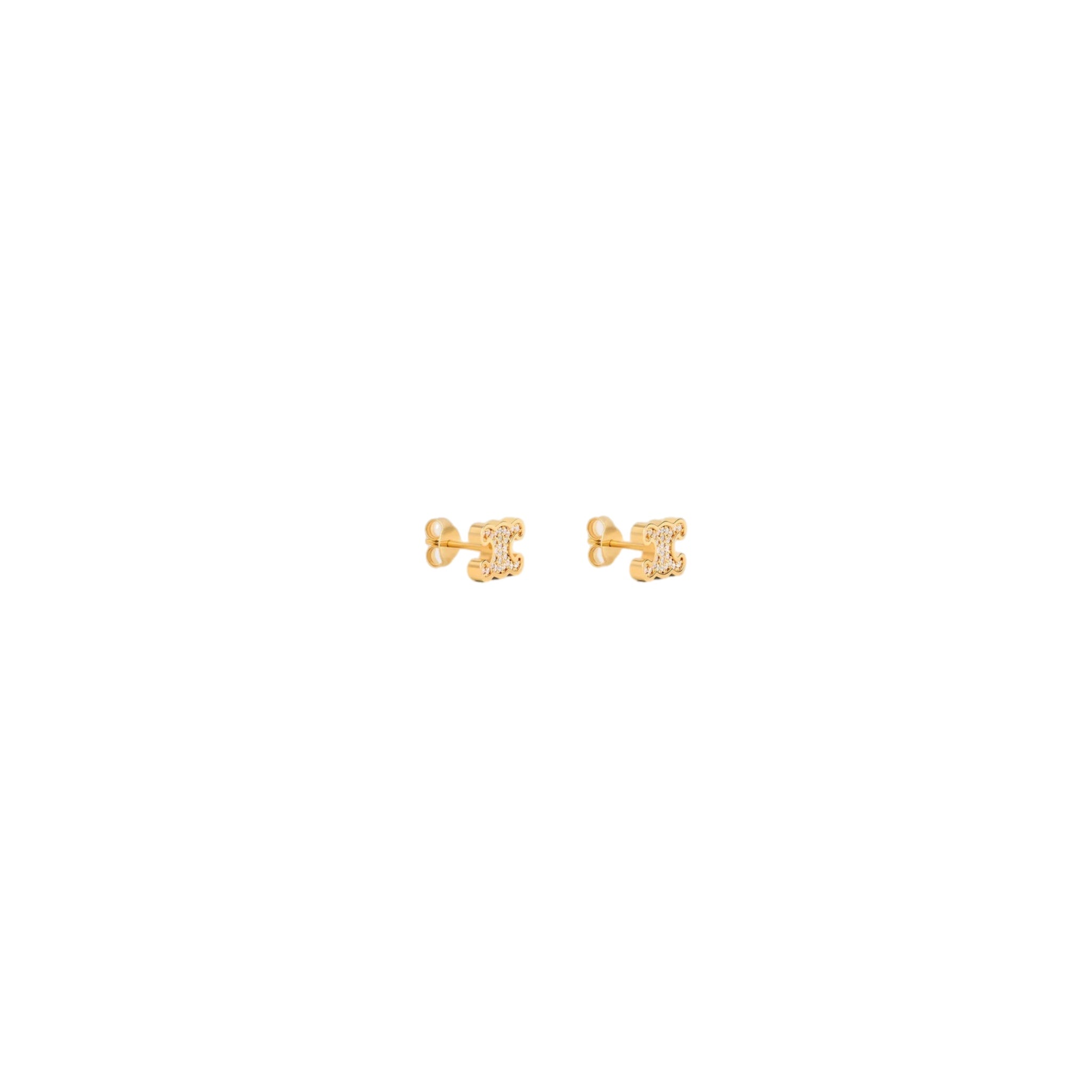ARETES C GOLD ZIRCONIAS
