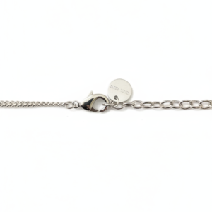 COLLAR MM LOGO SILVER CON ZIRCONIA