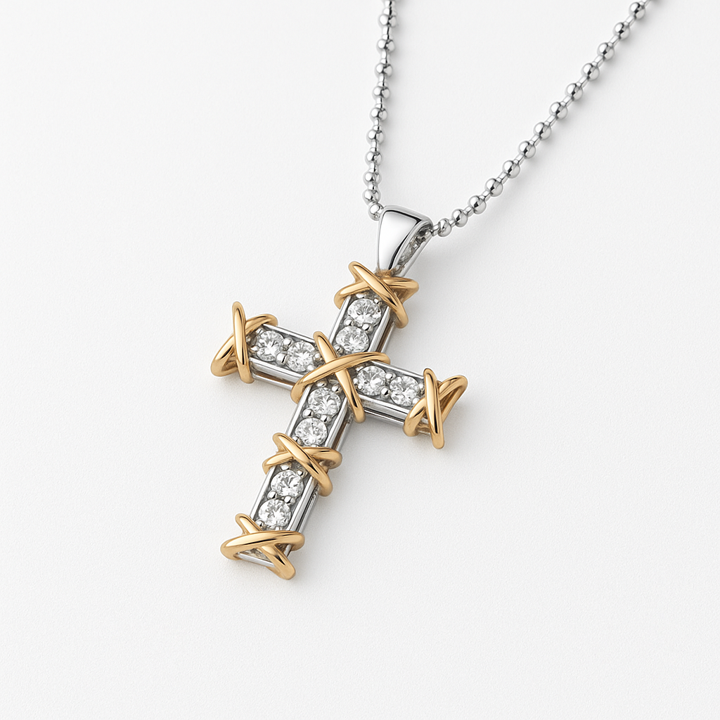 COLLAR CRUZ T GOLD