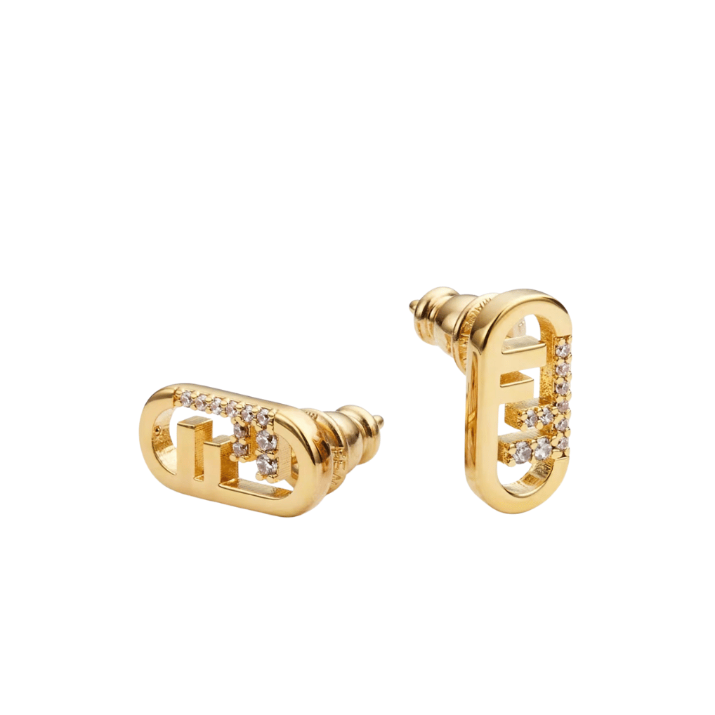 ARETES F OVAL GOLD CON ZIRCONIA
