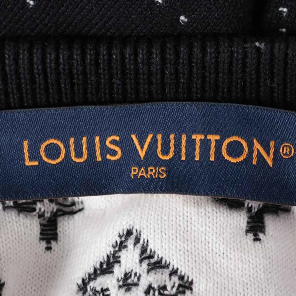 SUETER LV BLACK CON EFECTO DEGRADADO