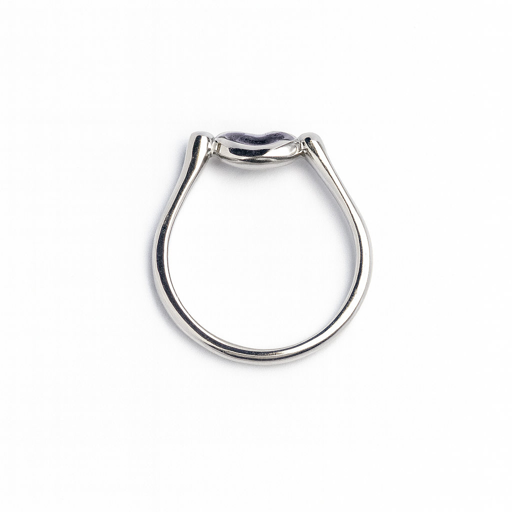 ANILLO MINI BEAN T SILVER