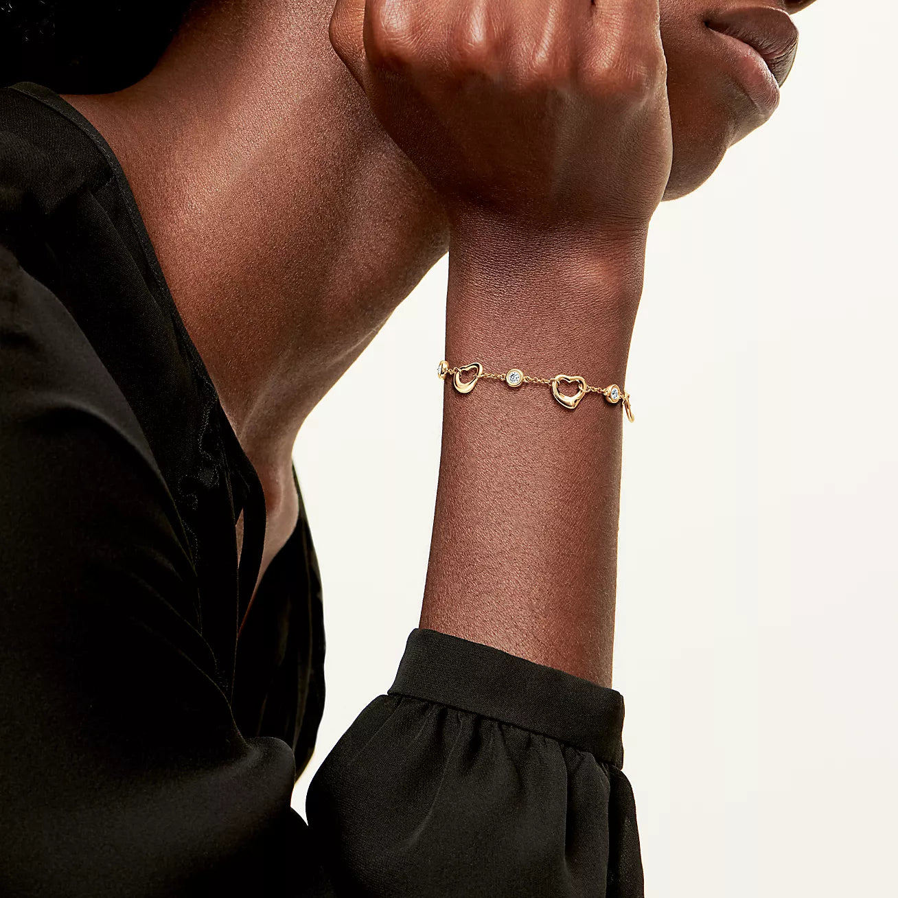 BRAZALETE PERETTI GOLD ZIRCONIAS