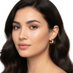 ARETES LOVE ROSEGOLD CON ZIRCONIA
