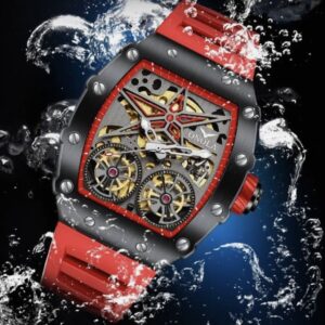 RELOJ HOLLOW FULL SILVER-BLACK BLUE